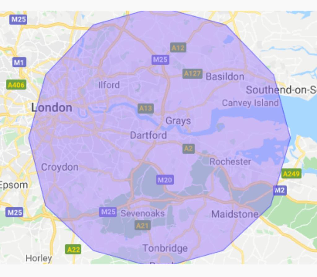 Locks & Glass locksmith coverage area across South East London and Kent